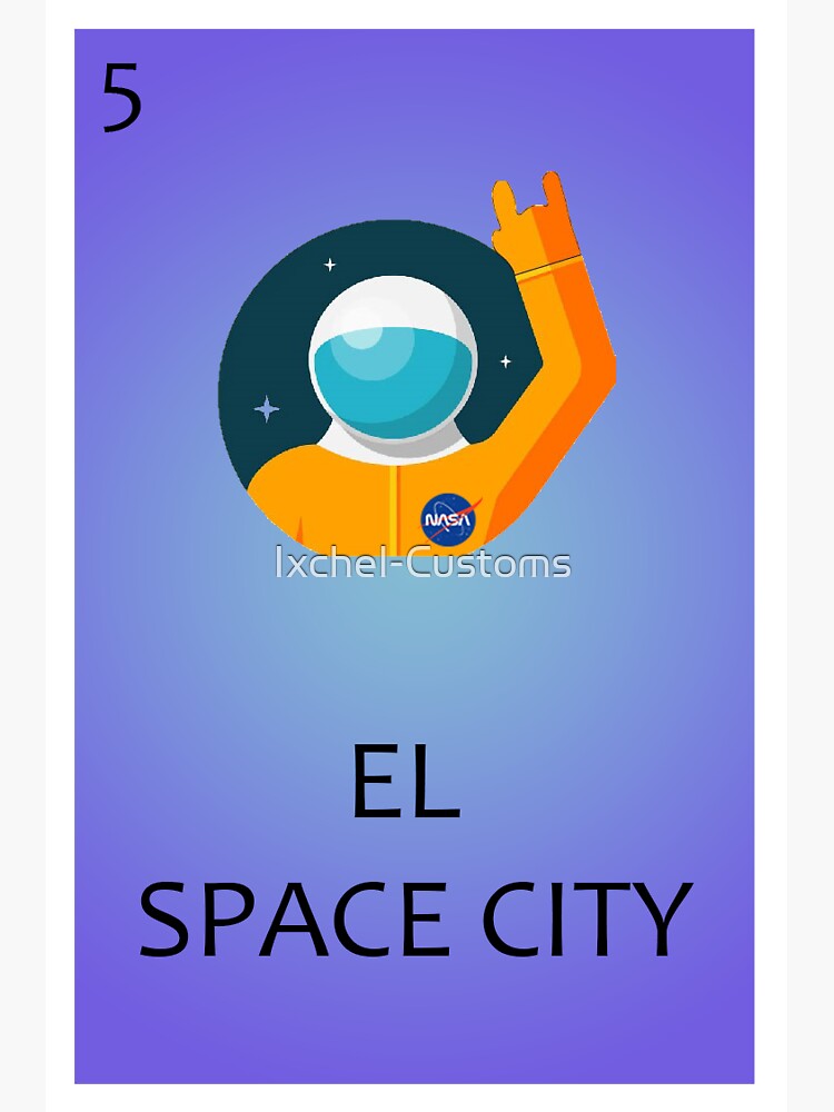 Space City Loteria Sticker for Sale by Ixchel-Customs