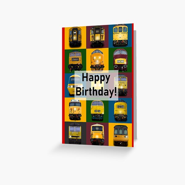 Item preview, Train Railway Enthusiast Birthday Card designed and sold by James Watts.