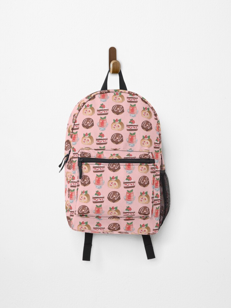 Thumbnail 1 of 3, Backpack, Pink desserts designed and sold by GiezaDesign.