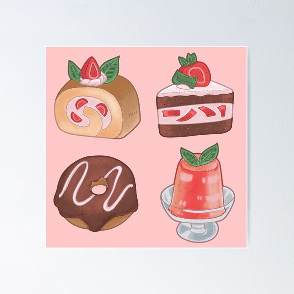 Item preview, Pink desserts designed and sold by GiezaDesign.