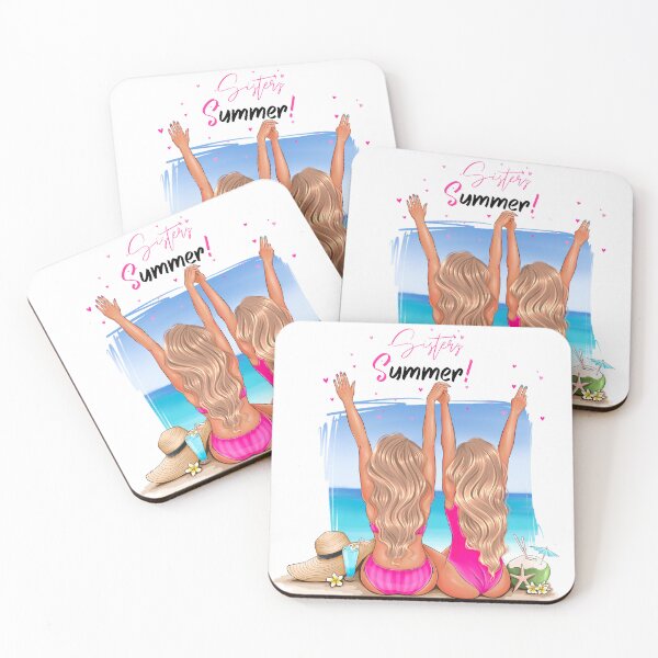 Item preview, Sisters Summer on the beach art  designed and sold by U-mule.