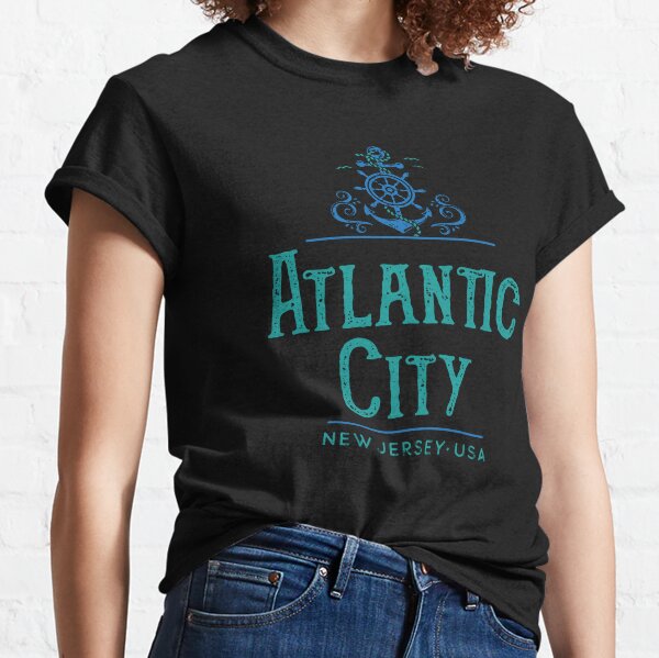 Atlantic City New Jersey Nautical Design Casino Classic T-Shirt | Redbubble