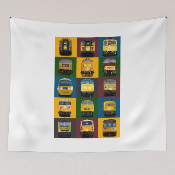 Item preview, Train Railway Enthusiast Coloured Wall designed and sold by jameswattsart.