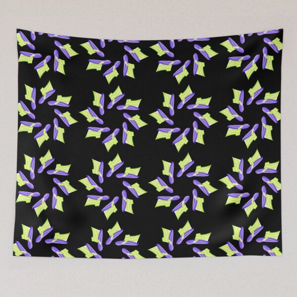Item preview, green and purple star designed and sold by Meo Design.