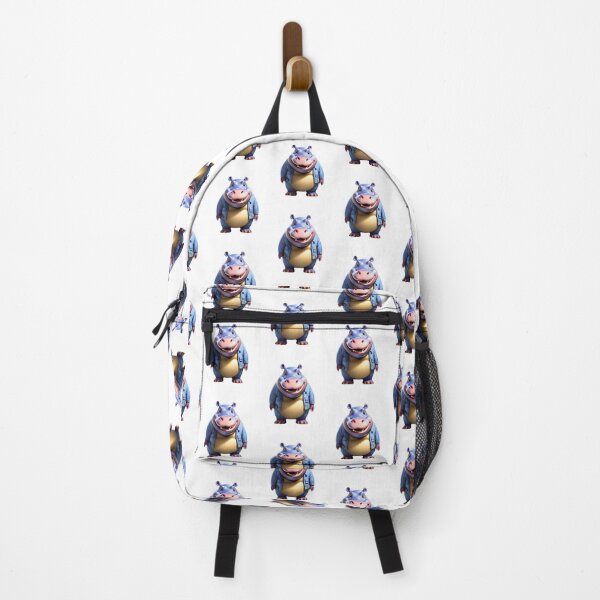 Item preview, Cute hippo hippopotamus smiling denim hippos designed and sold by w1ckerman.