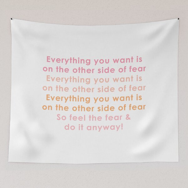 Item preview, feel the fear and do it anyway designed and sold by ApricotBlossom.