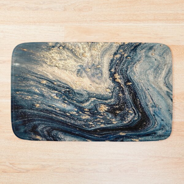 Item preview, Marbled Majesty - Blue and Gold Elegance designed and sold by Michelle Moss.