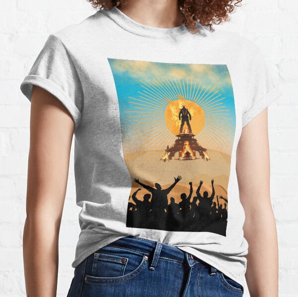 White on sale tshirt , Unisex shirt , Rocker Clothing , burning man , burning man clothing , fetsival top