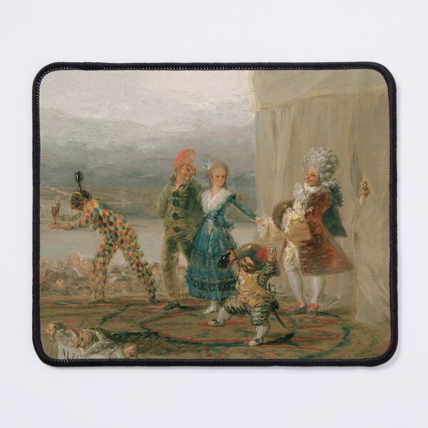 Item preview, Francisco Goya Strolling Players (cropped version) - 18th century Commedia dell'Arte Theatre designed and sold by Talia Felix.