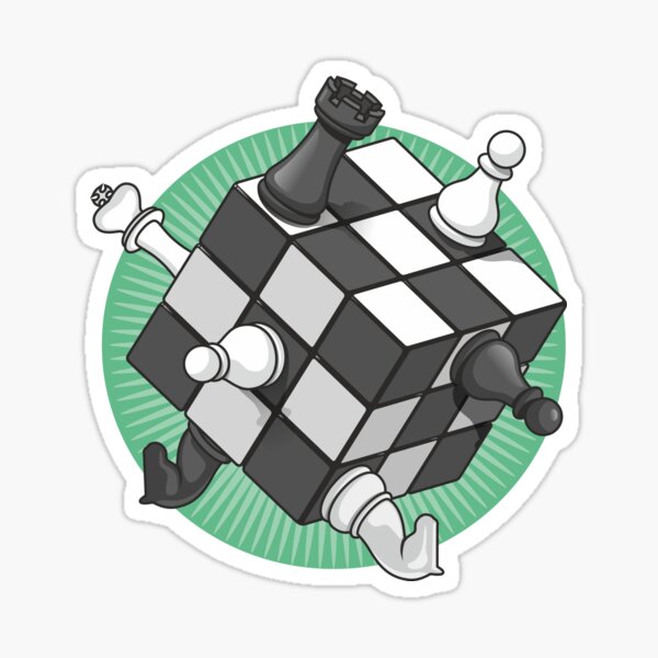 Chess cube Sticker