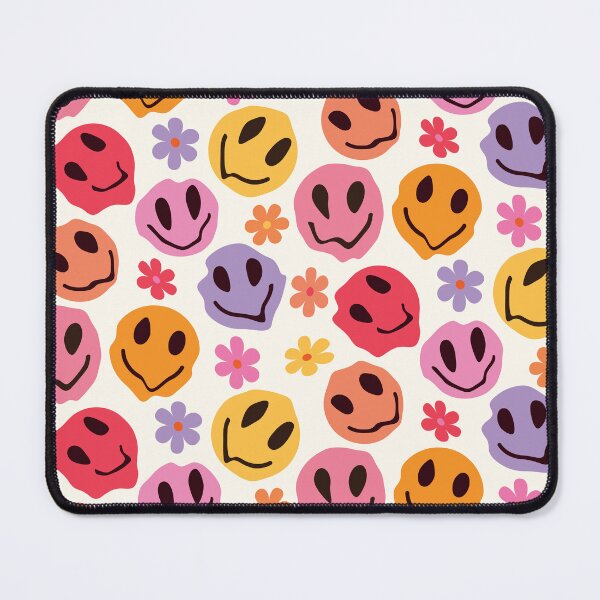 Item preview, Trippy Melting smiling Faces With Flowers designed and sold by Yasminepatterns .