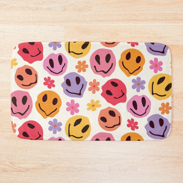 Item preview, Trippy Melting smiling Faces With Flowers  designed and sold by Yasminepatterns .