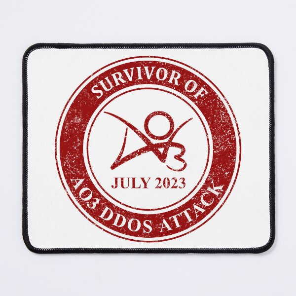 Item preview, Survivor of Ao3 DDOS Attack July 2023 designed and sold by Vikytoria.
