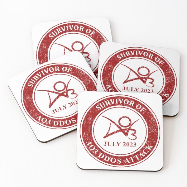 Item preview, Survivor of Ao3 DDOS Attack July 2023 designed and sold by Vikytoria.