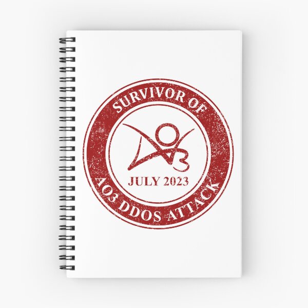 Item preview, Survivor of Ao3 DDOS Attack July 2023 designed and sold by Vikytoria.