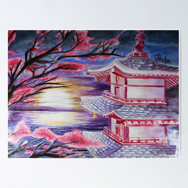 Item preview, Japanese Sunset designed and sold by johnnynguyenart.