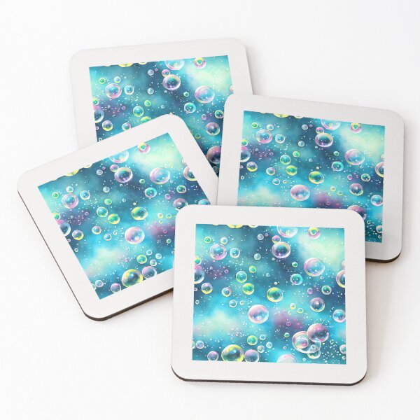 Item preview, Prismatic Splendor: Exploring the Kaleidoscope of Bubbles in Clear Aqua Waters designed and sold by Rebekkahsdesign.