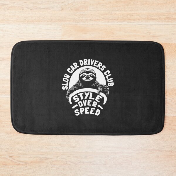 Item preview, Slow Car Drives Club - Style over Speed - White with a black border designed and sold by ApexFibers.