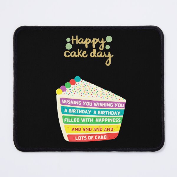 Item preview, feliz día de la torta: con pastel de arco iris designed and sold by mimo-Eshop.