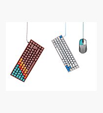 Keyboard - Hang In There Photographic Print