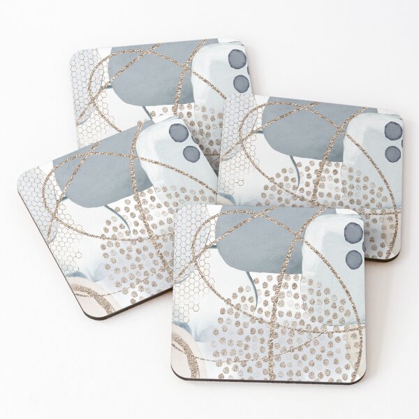 Item preview, Azure Luxe - Blue and Gold Abstract Splendor designed and sold by Michelle Moss.