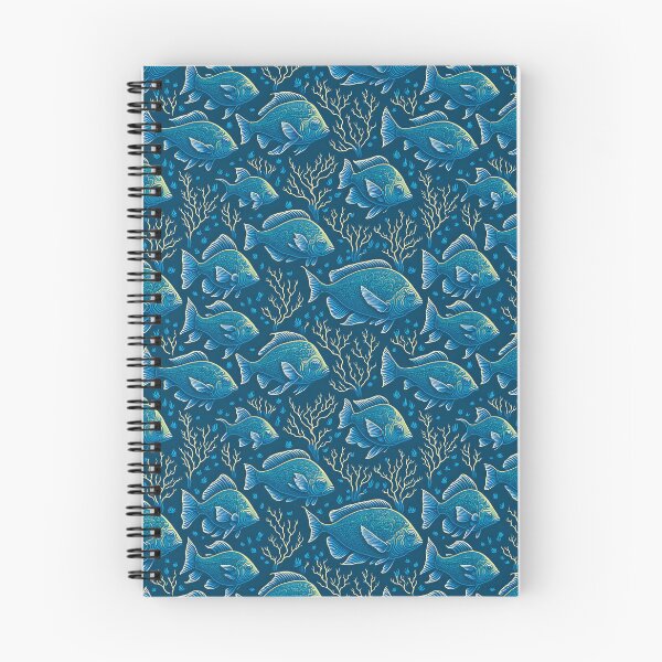 Item preview, Blue Fish Pattern designed and sold by TMBTM.