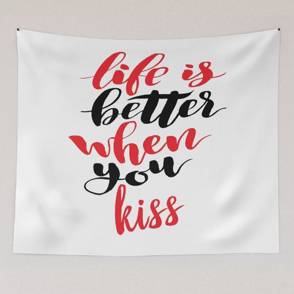 Item preview, Life Is Better When You Kiss. Boyfriend Girlfriend designed and sold by ProjectX23.