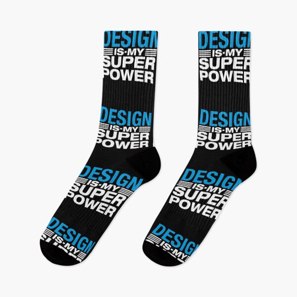 Item preview, DESIGN is my SUPER POWER (CYAN) designed and sold by frikybomb.