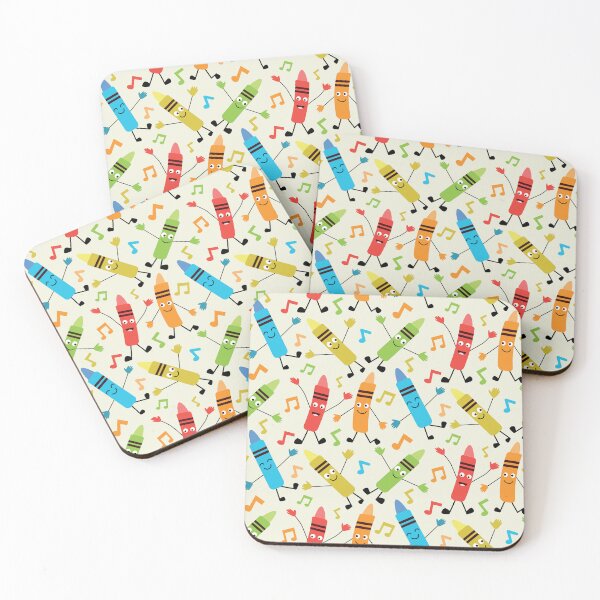 Item preview, Funny Kawaii Dancing Crayons With Music Notes designed and sold by Yasminepatterns .