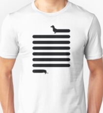 (Sehr) Langer Hund Slim Fit T-Shirt