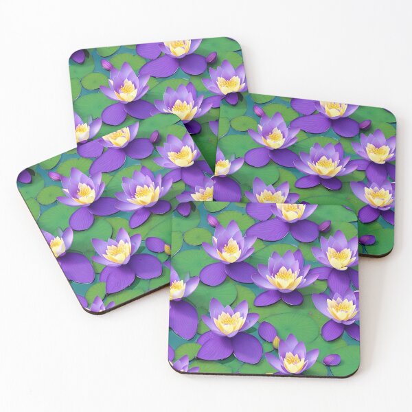 Item preview, Water lilies pattern designed and sold by elearah1.
