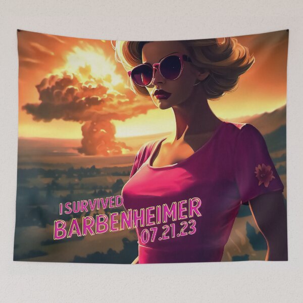 Item preview, I survived Barbenheimer 2023 designed and sold by TomFrontierArt.