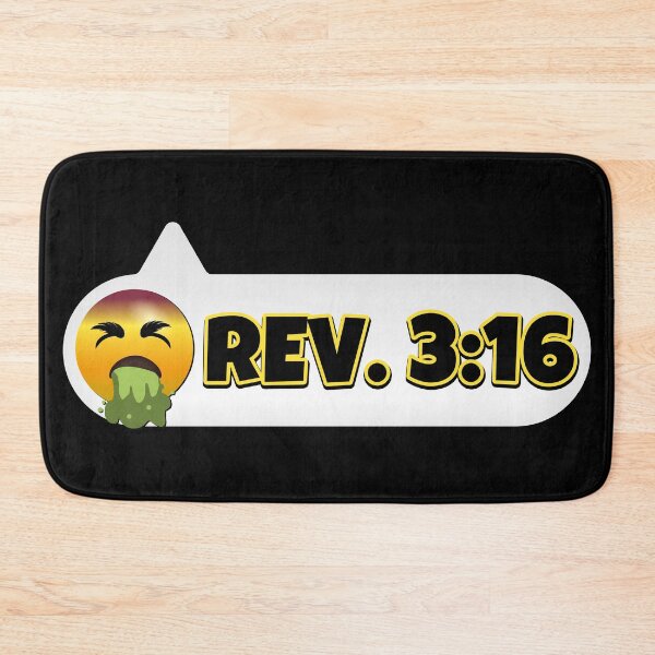 Item preview, Bible Verse Revelation 3:16 Text Message designed and sold by Nange and Gabe.