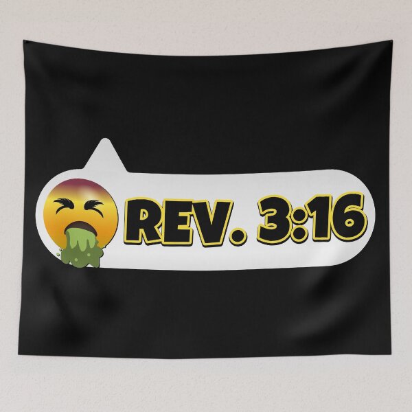 Item preview, Bible Verse Revelation 3:16 Text Message designed and sold by Nange and Gabe.