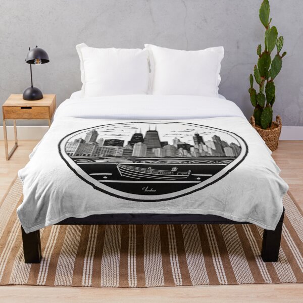 Item preview, Travel: Chicago Illinois Black & White Design designed and sold by Gabrielle Strong.