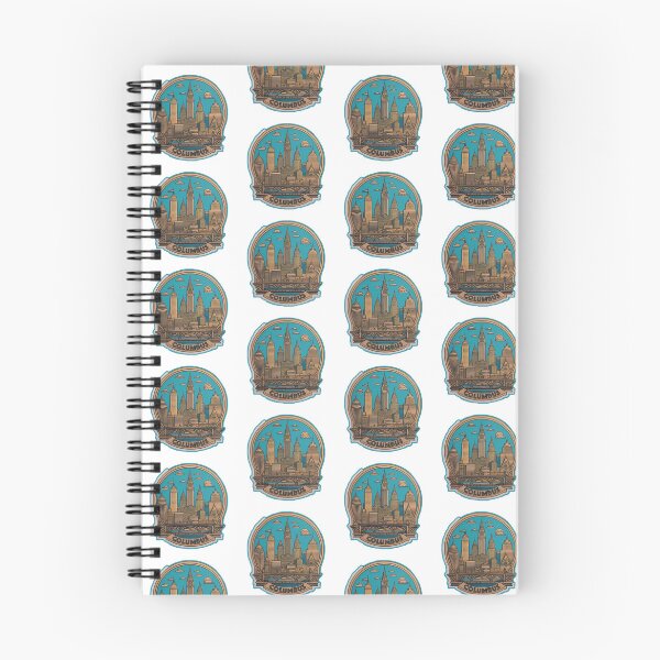 Item preview, Travel: Columbus Ohio Teal & Orange Design designed and sold by Gabrielle Strong.