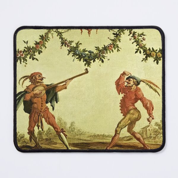 Item preview, Commedia dell'Arte Dancing Clowns - After Callot - 18th Century Decor designed and sold by Talia Felix.