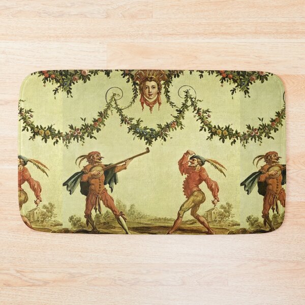 Item preview, Commedia dell'Arte Dancing Clowns - After Callot - 18th Century Decor designed and sold by Talia Felix.