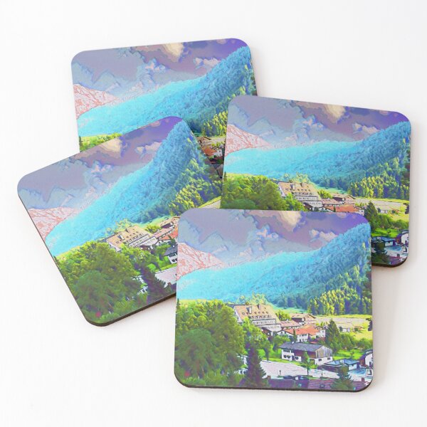 Item preview, GERMAN TOWN IN THE MOUNTAINS  designed and sold by ArtbyRolleen.