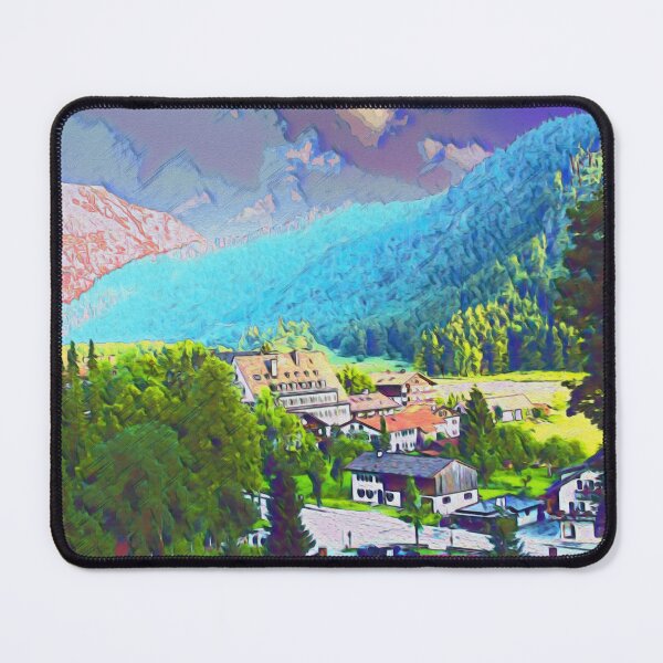 Item preview, GERMAN TOWN IN THE MOUNTAINS designed and sold by ArtbyRolleen.