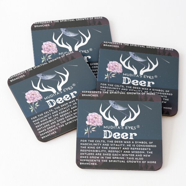 Item preview, Spiritual "Power Animal Deer" Awakening Spirits  Sticker designed and sold by MuditasEyes.
