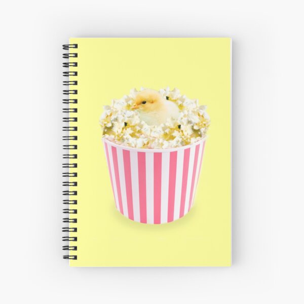 Little Chicken Popcorn by Alice Monber Spiral Notebook