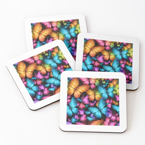 Item preview, Fluttering Elegance: Multiple Butterflies in Rich, Deep, Sharp, Vibrant Colors designed and sold by Rebekkahsdesign.