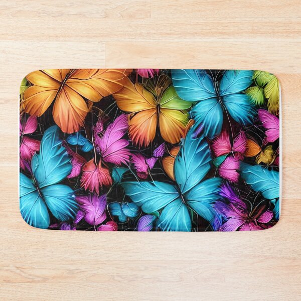 Item preview, Fluttering Elegance: Multiple Butterflies in Rich, Deep, Sharp, Vibrant Colors designed and sold by Rebekkahsdesign.