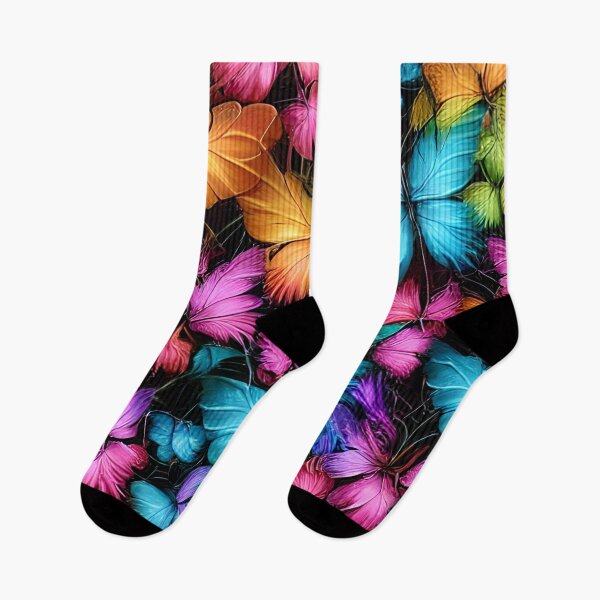Item preview, Fluttering Elegance: Multiple Butterflies in Rich, Deep, Sharp, Vibrant Colors designed and sold by Rebekkahsdesign.