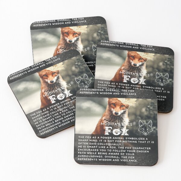 Item preview, Spiritual "Power Animal Fox" Awakening Spirits  Sticker designed and sold by MuditasEyes.
