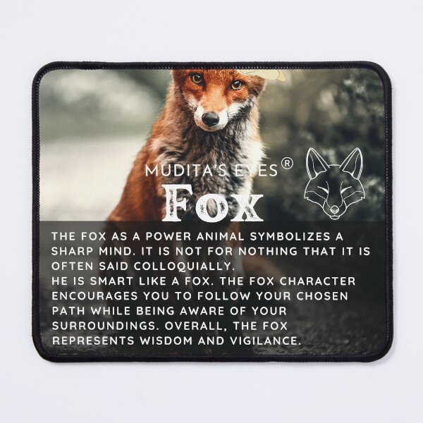 Item preview, Spiritual "Power Animal Fox" Awakening Spirits Sticker designed and sold by MuditasEyes.