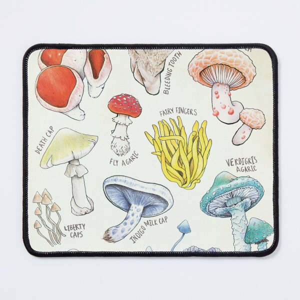 Item preview, Mushroom Biological Illustration designed and sold by OddFogCo.