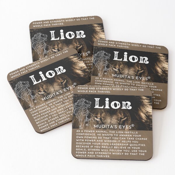 Item preview, Spiritual "Power Animal Lion" Spirit Guides Sticker designed and sold by MuditasEyes.