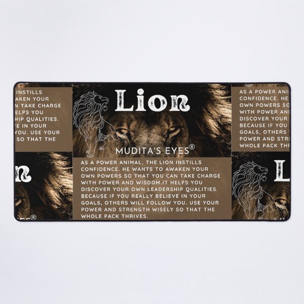 Item preview, Spiritual "Power Animal Lion" Spirit Guides Sticker designed and sold by MuditasEyes.